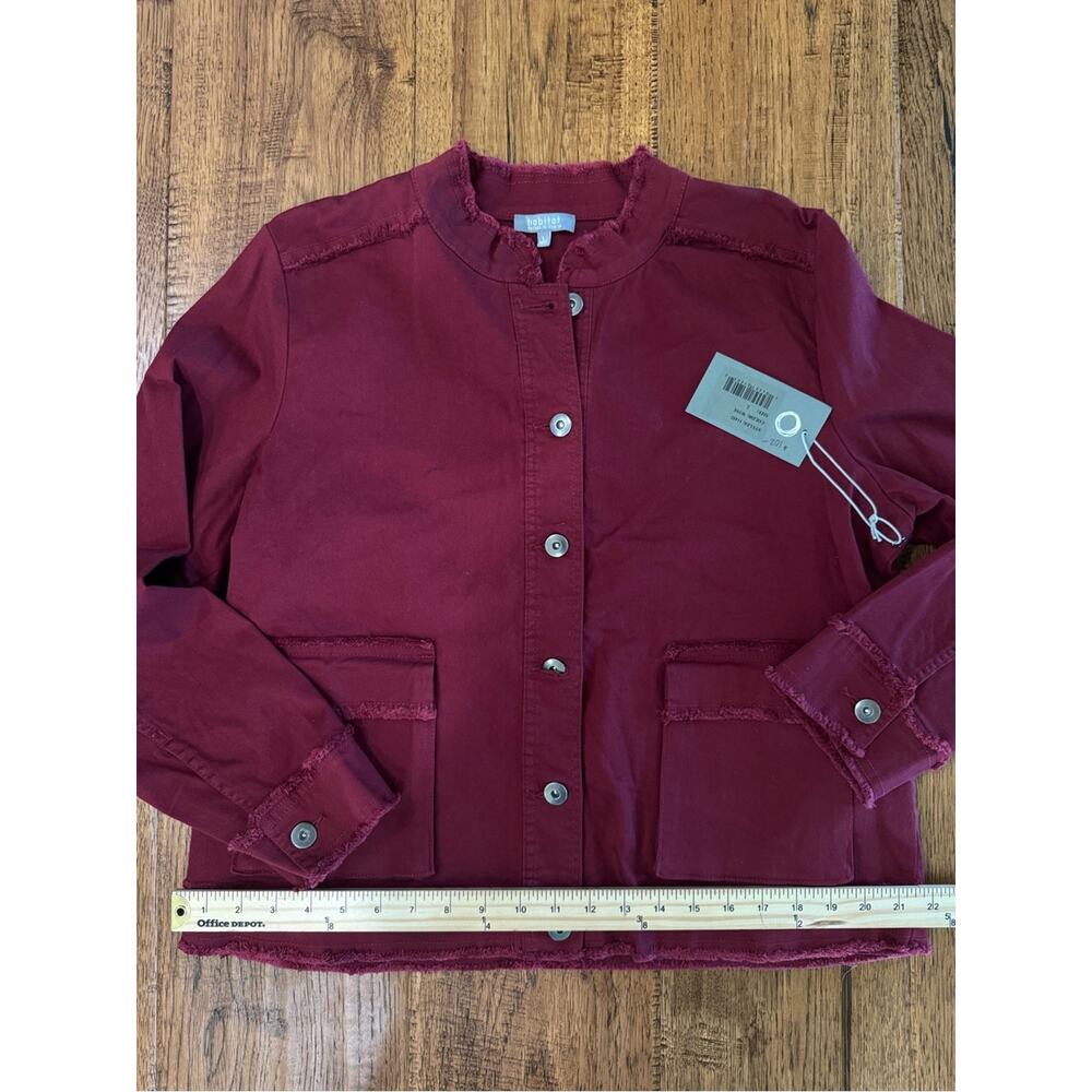NWT - Habitat Stretch Denim Cargo Jacket - Size L - Picture 5 of 6